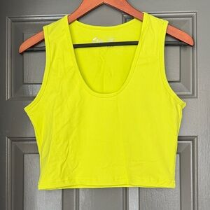 ZYIA Neon Yellow Women's Crop Top